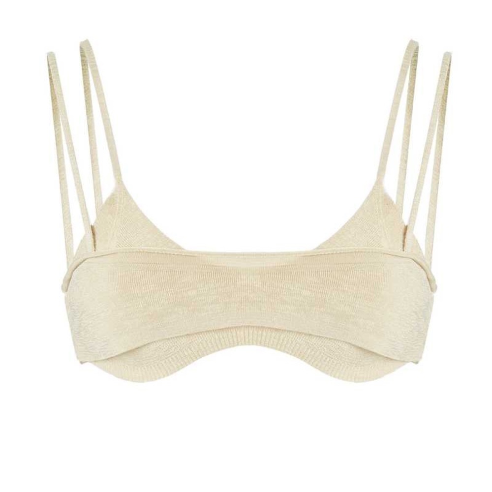 RARE Jacquemus Novio Layered Knit Bra Top